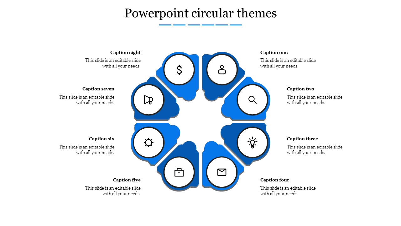 powerpoint circular themes-Blue